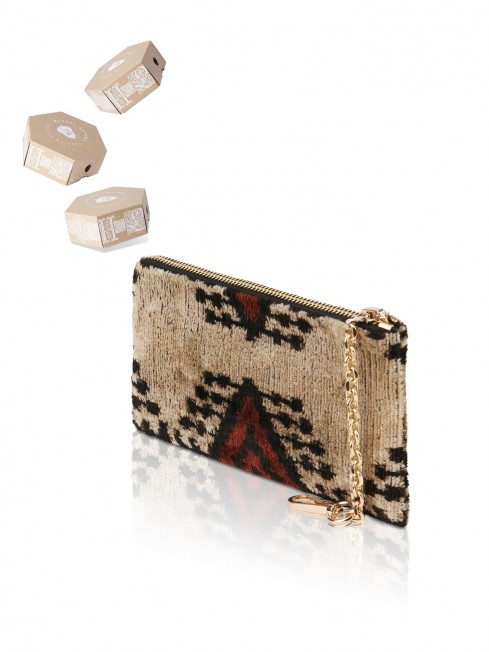 Шелковая (Бахмаль) ключница Moyen (M) OCULI TERAE! (Глаза земли!) Key_OCULI TERAE!/M